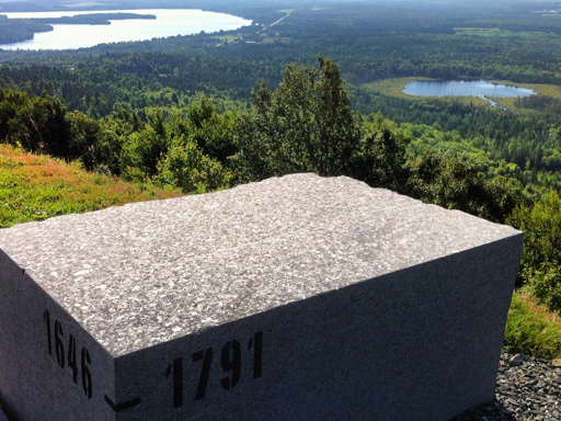 Vue sur les environs du lac Drolet