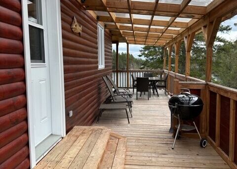 Terrasse du chalet du Domaine